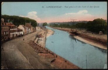 Landerneau. - Vue du port et des quais