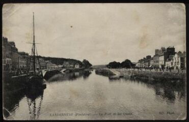 Landerneau. - Vue du port et des quais