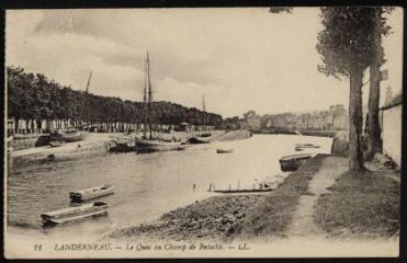 Landerneau. - Vue des quais et du Champ de bataille