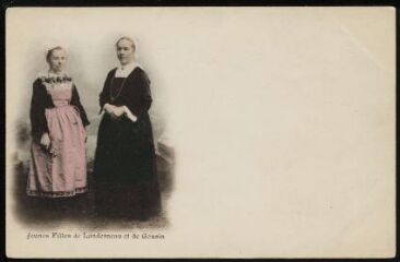 Jeunes filles de Landerneau et de Gourin en coiffe
