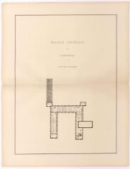 Maison centrale de Landerneau : plan des mansardes