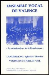 Ensemble vocal de Valence « les polyphonistes de la Renaissance »