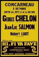 Concert à Concarneau de Georges Chelon, Jean-Luc Salmon et Hubert Laot