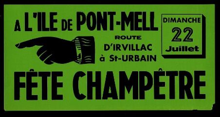 Fête champêtre à L'Ile de Pont-Mell