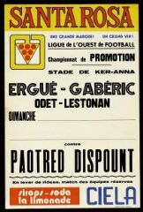Ligue de l'ouest de football - Championnat de promotion à Ergué-Gabéric