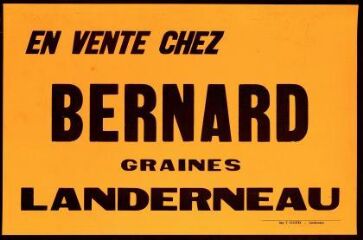 « Bernard graines » Landerneau