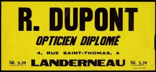 R. Dupont – Opticien - Landerneau