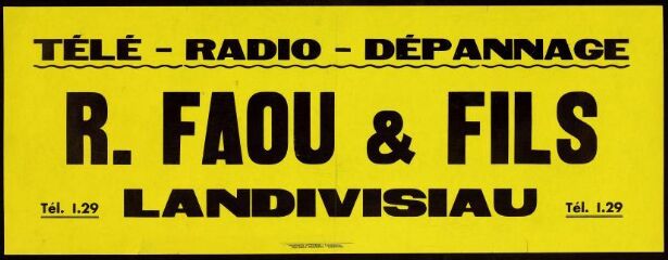 R. Faou &amp;amp; Fils – Télé-Radio-Dépannage – Landivisiau