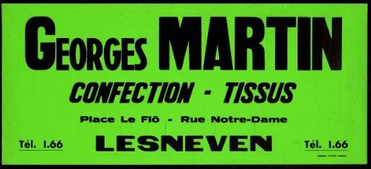 Georges Martin – Confection – Tissus – Lesneven