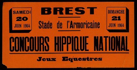 Concours hippique national à Brest