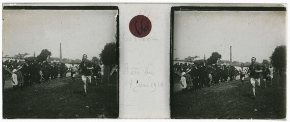 1 vue  - Landerneau. - Fête du 18 juin 1916, les 1500m (ouvre la visionneuse)