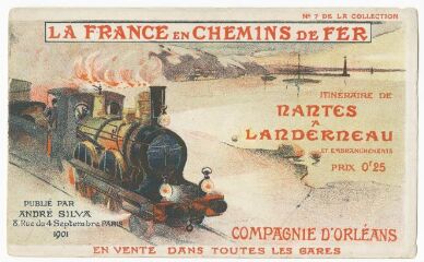 1 vue  - Brochure La France en chemins de fer, itinéraire de Nantes à Landerneau (ouvre la visionneuse)