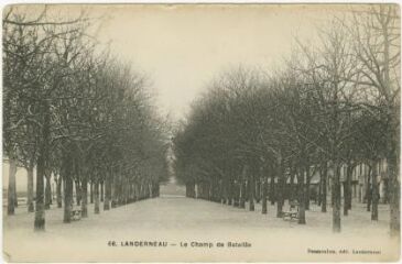 1 vue  - Carte postale Landerneau, le champ de bataille (ouvre la visionneuse)