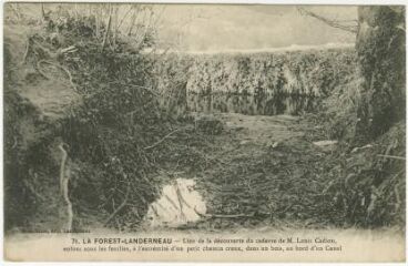 1 vue  - Carte postale représentant le \'Trou Cadiou\', La Forest-Landerneau (ouvre la visionneuse)