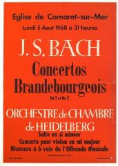 1 vue  - Concert J.S. Bach - Concertos Brandebourgeois N°3 / N°5 à Camaret-sur-Mer (ouvre la visionneuse)