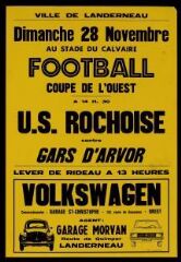 1 vue  - Football coupe de l\'ouest, U.S.Rochoise contre gars d\'arvor à Landerneau (ouvre la visionneuse)