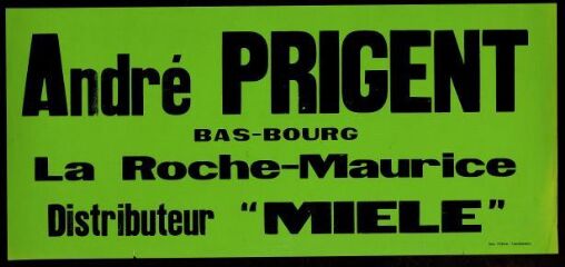 1 vue  - André Prigent – Distributeur Miele La Roche -Maurice (ouvre la visionneuse)