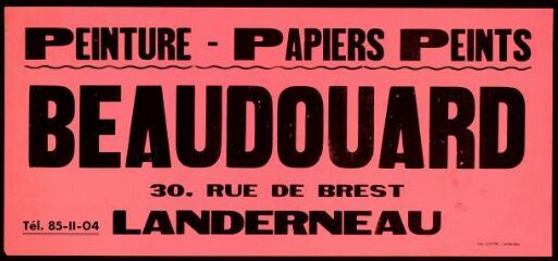 1 vue  - Beaudouard – Peinture-Papiers peints - Landerneau (ouvre la visionneuse)