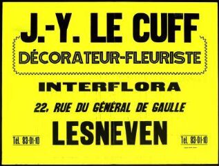 1 vue  - J.Y. Le Cuff-Interflora - Lesneven (ouvre la visionneuse)