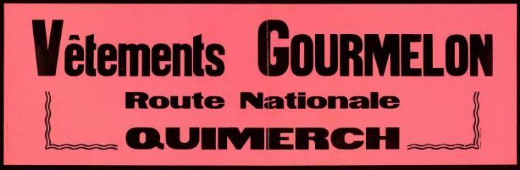 1 vue  - Vêtements Gourmelon – Quimper (ouvre la visionneuse)