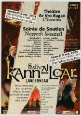 1 vue Festival Kann Al Loar.- Soirée de soutien : danseurs, musicien, lune, Dalh mad. 8-9 octobre 2004 au Family et Saint Ernel