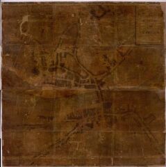 1 vue  - Plan général de la Ville de Landerneau, levé en 1765 par le Sieur Le Roy, ingénieur ; dessiné en 1818 par le Sieur Campain conducteur des Ponts et Chaussées (ouvre la visionneuse)
