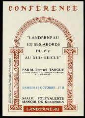 1 vue  - Conférence « Landerneau et ses abords du VIe au XIIIe siècle » (ouvre la visionneuse)