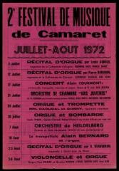 2 vues  - 2e festival de musique de Camaret, Été 1972 (ouvre la visionneuse)